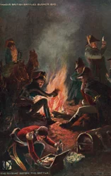 Bivouac before the Battle of Bussaco, Portugal, Peninsular War, 1810